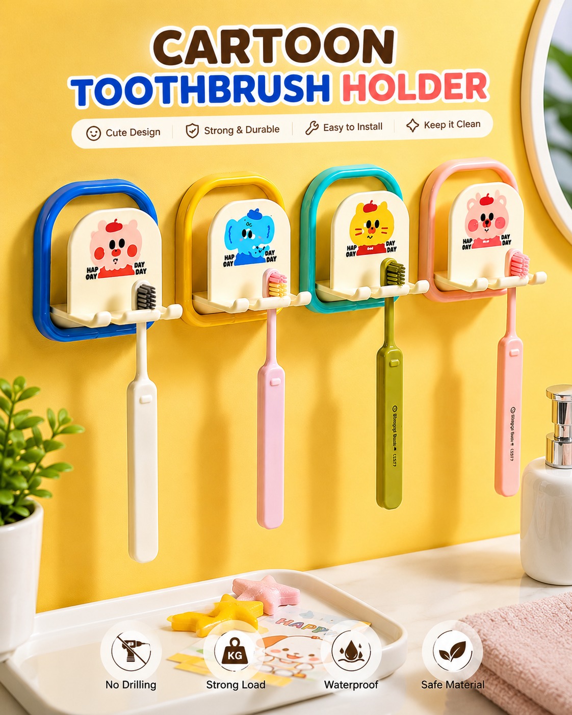 Cartoon Toothbrush Holder