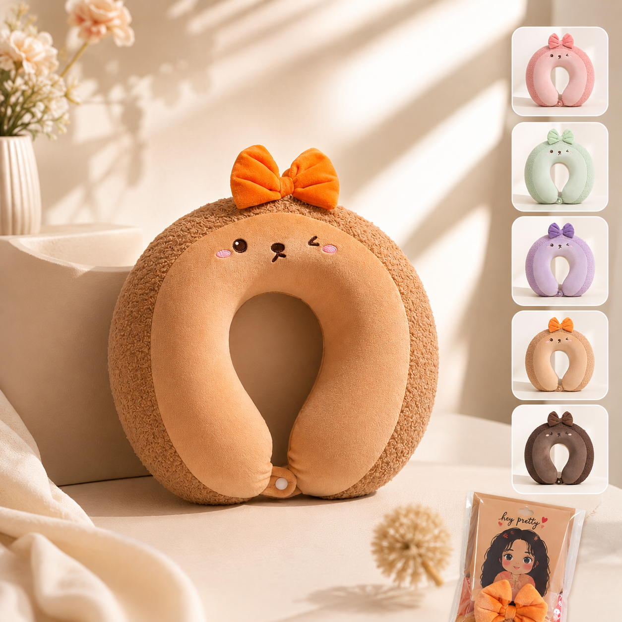 Cute Bear Neck Pillow