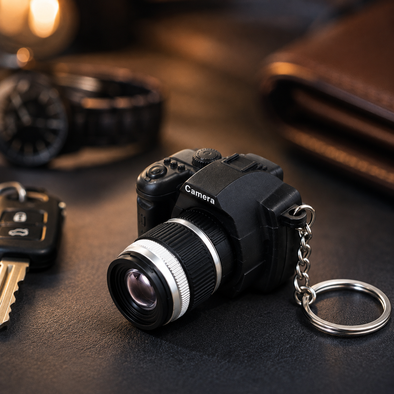 Mini DSLR Camera Keychain
